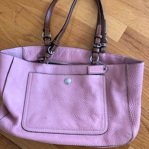 Coach pink leather purse